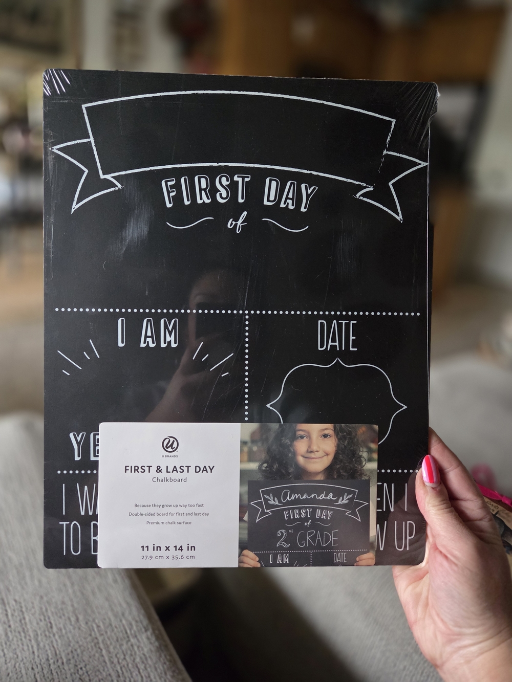 First & Last Day Kids Chalkboard - Black